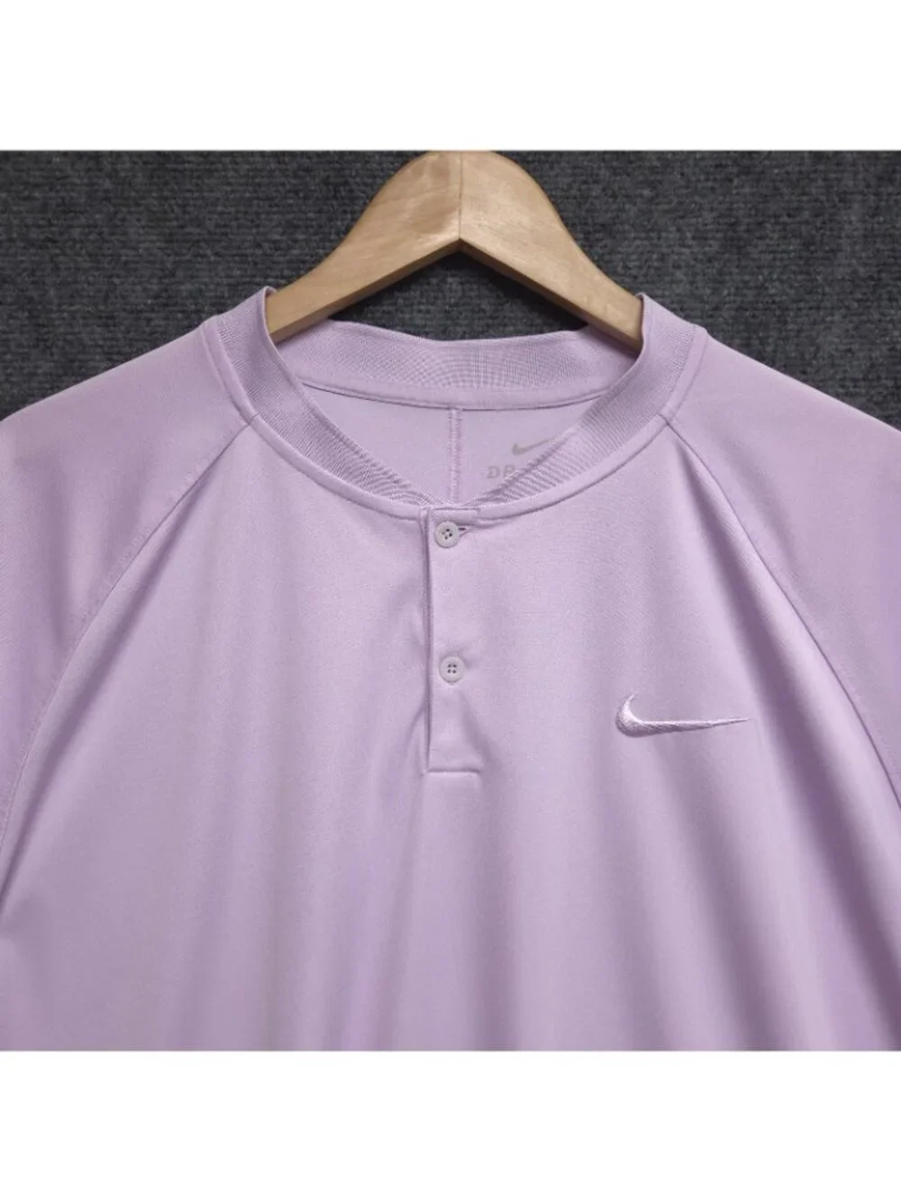 Nike Shirt Mens 2XL Purple Dry Momentum Blade Collar Golf Polo Dri-Fit FLAW - Picture 5 of 10